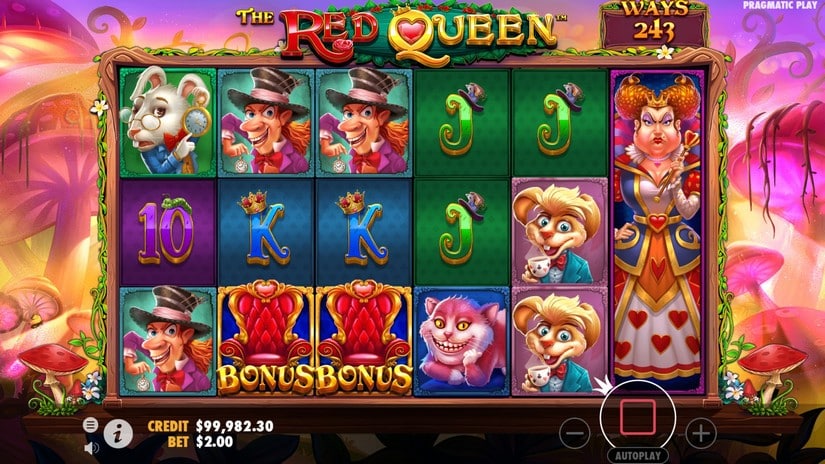 The Red Queen slot screen 4