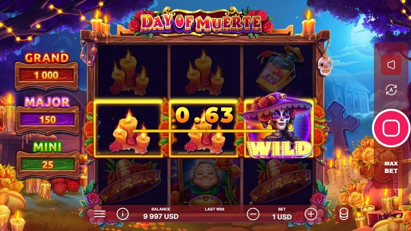 Day of Muerte slot screen 2