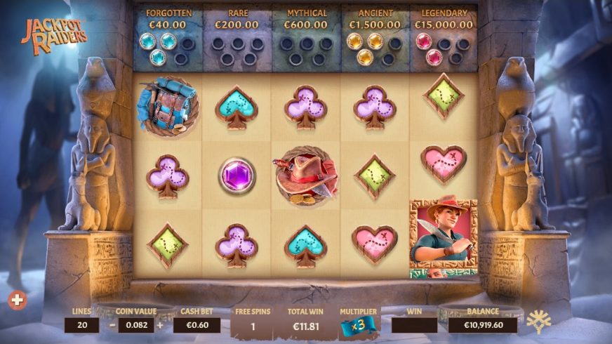 Jackpot Raiders slot screen 5