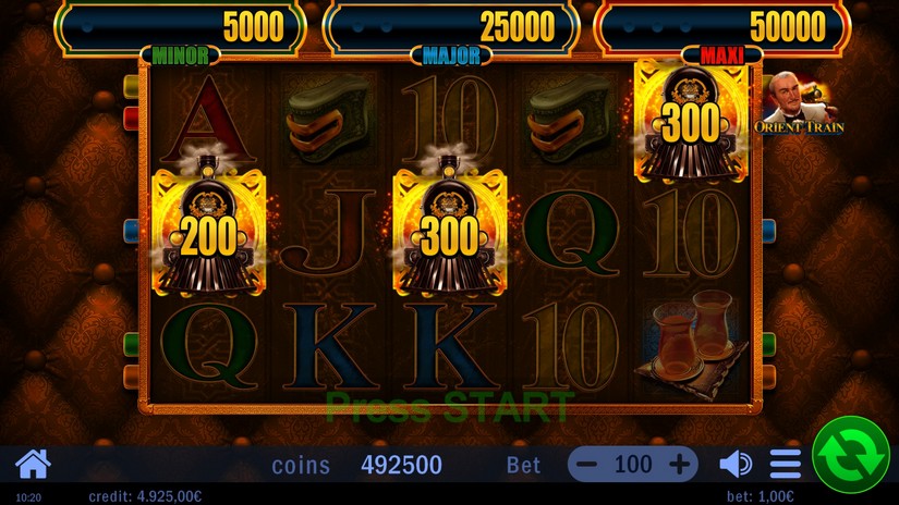 Orient Train slot screen 3