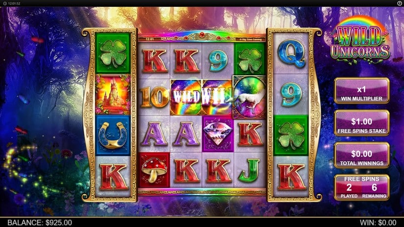 Wild Unicorns slot screen 3