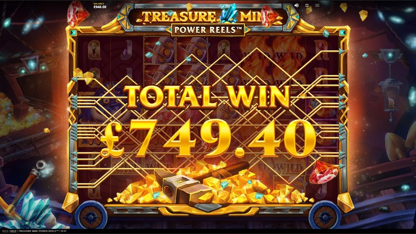Treasure Mine Power Reels slot screen 4
