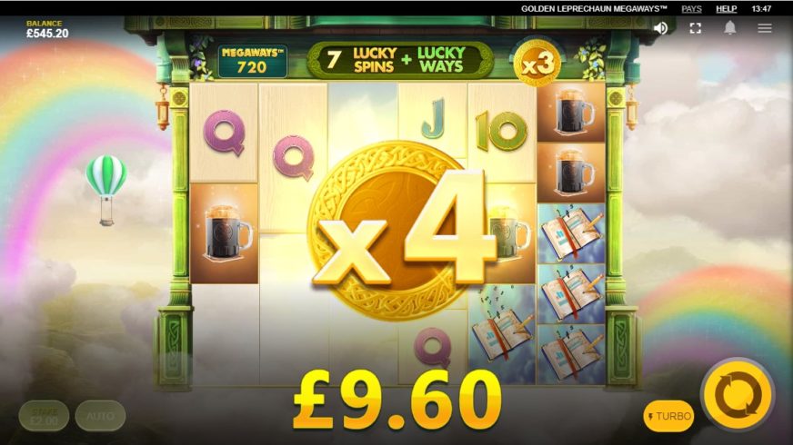 Golden Leprechaun Megaways slot screen 3