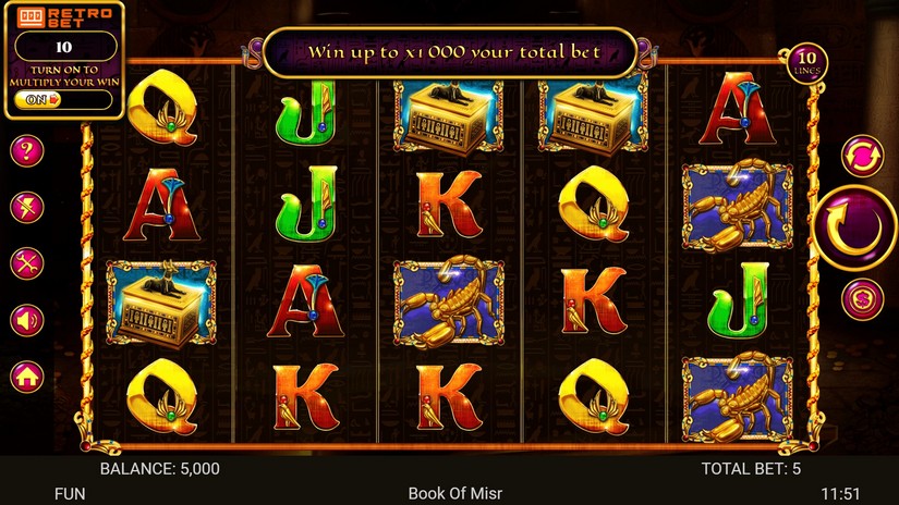 Book Of Misr slot screen 1