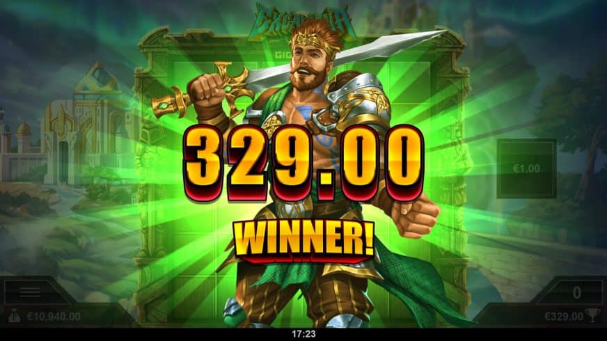 Excalibur VS Gigablox slot screen 7