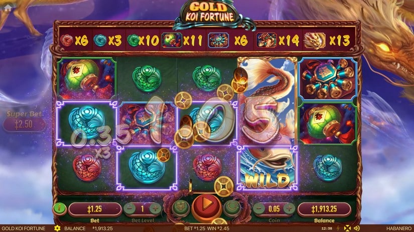 Gold Koi Fortune slot screen 3