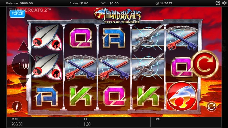 Thundercats Reels Of Thundera slot screen 1