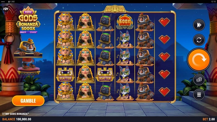 3 Tiny Gods Bonanza slot screen 1