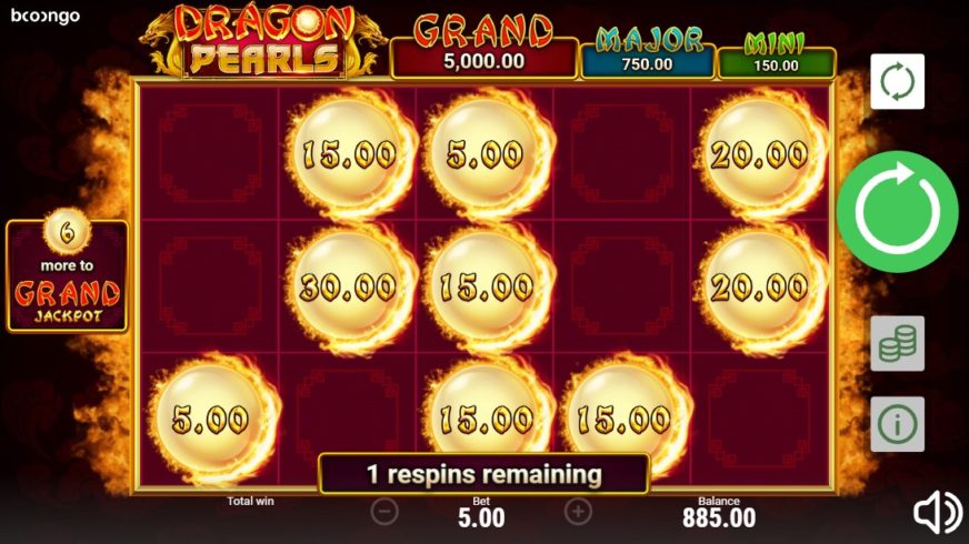 Dragon Pearls: Hold & Win slot screen 6