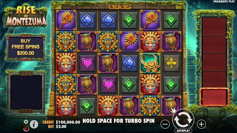 Rise of Montezuma slot screen 1