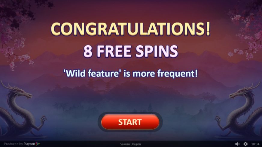 Sakura Dragon slot screen 4