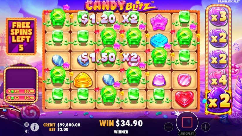 Candy Blitz slot screen 4