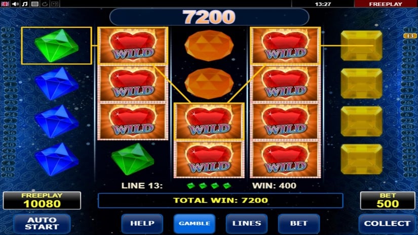 Diamonds on Fire slot screen 3