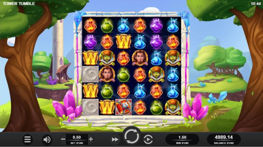 Tower Tumble slot screen 2