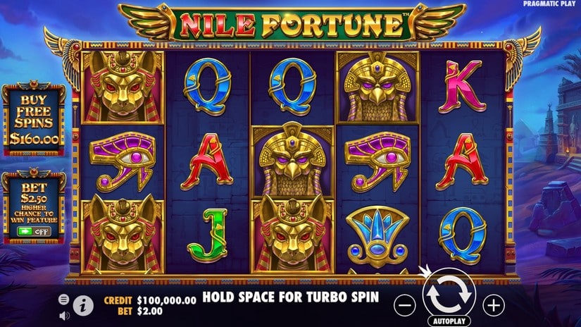 Nile Fortunes slot screen 1