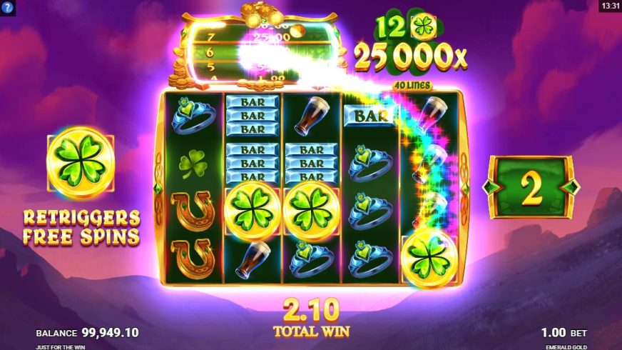 Emerald Gold slot screen 4