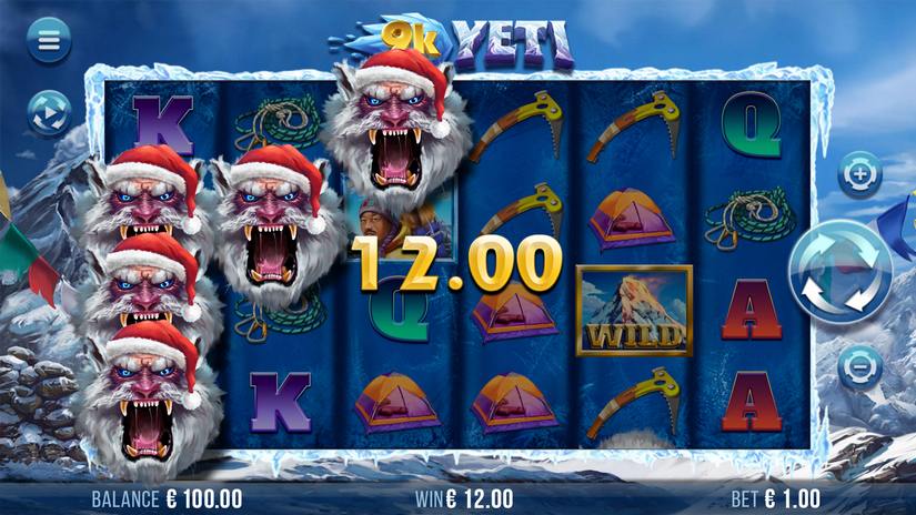 Santa 9K Yeti slot screen 2