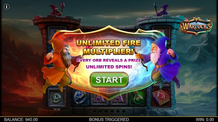 Warlocks slot screen 2