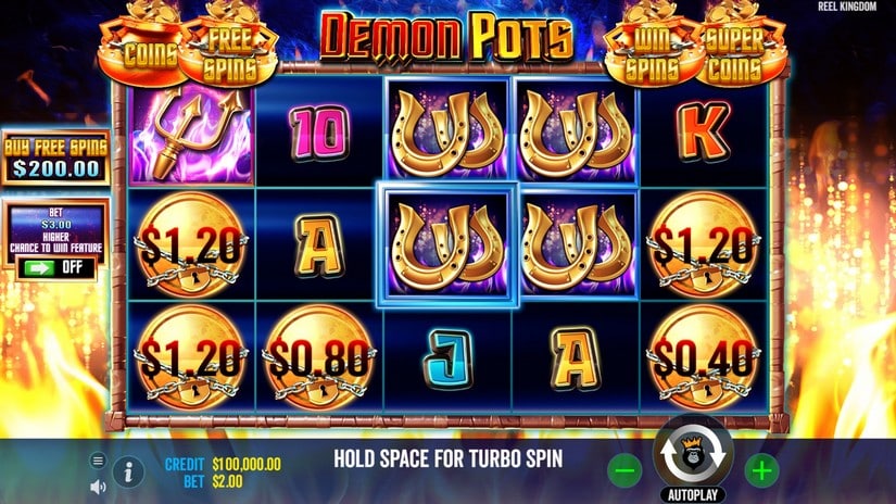 Demon Pots slot screen 1