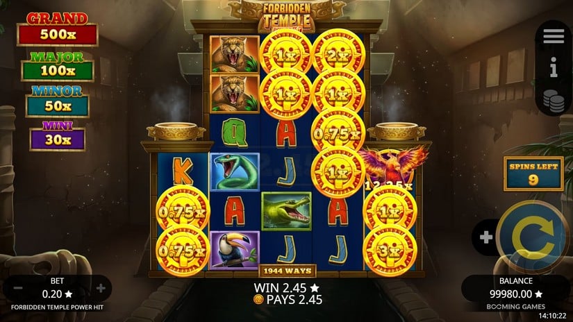 Forbidden Temple Power Hit slot screen 4