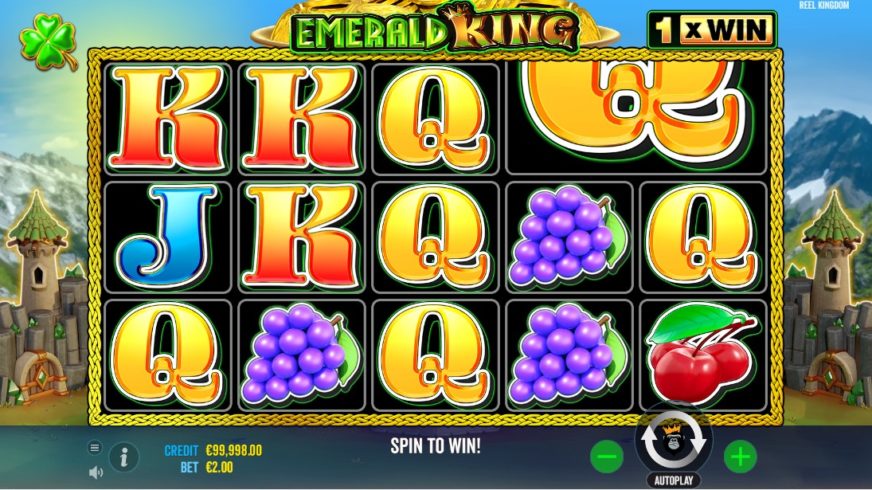 Emerald King slot screen 1