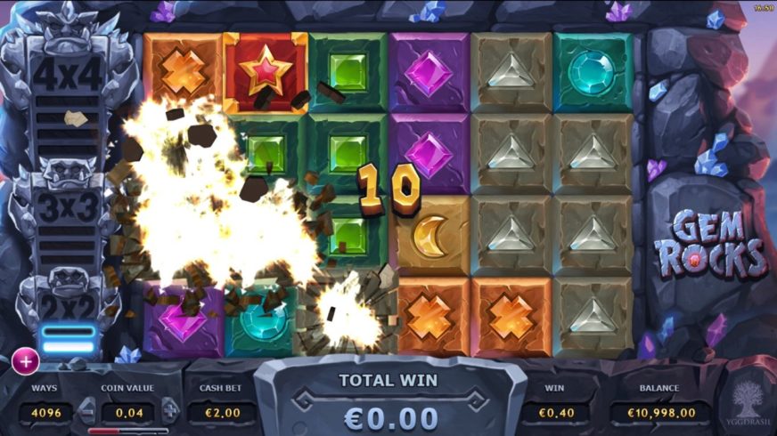 Gem Rocks slot screen 3