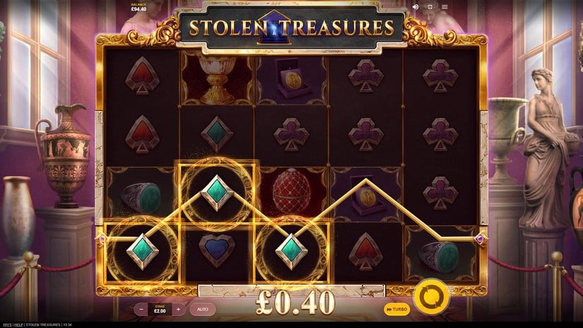 Stolen Treasures slot screen 2