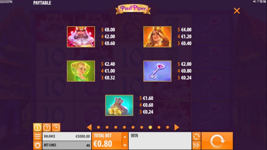 Pied Piper slot screen 3