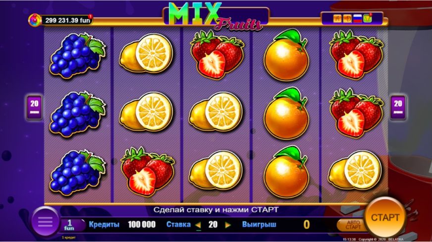 Mix Fruits slot screen 1