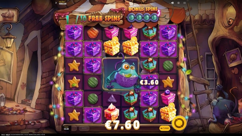 Sugar Monster slot screen 6