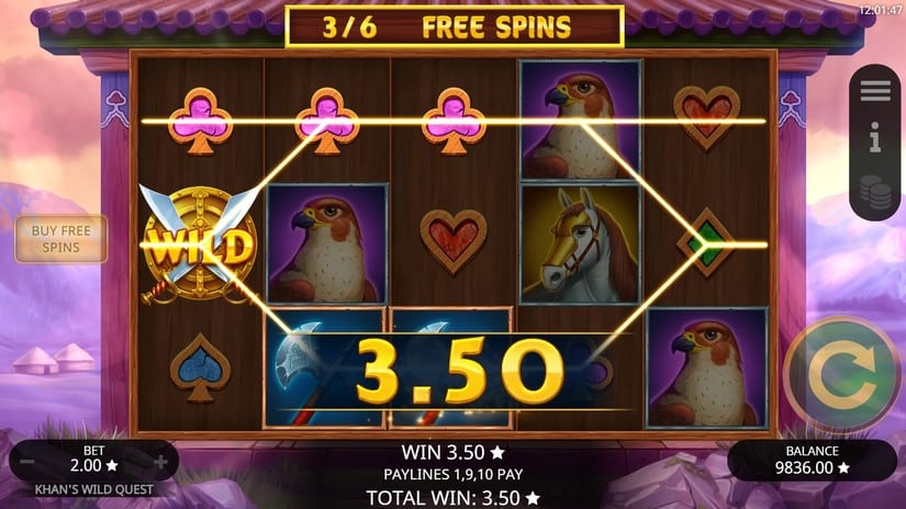 Khan’s Wild Quest slot screen 5