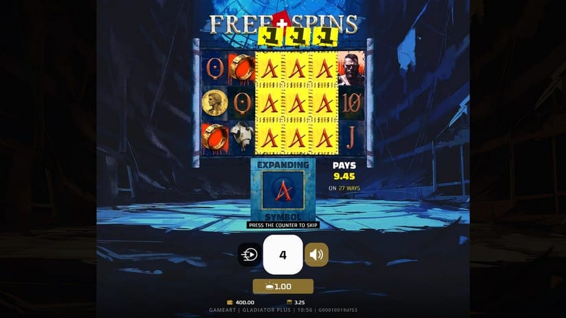 Gladiator+ slot screen 5