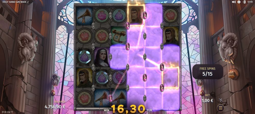 Holy Hand Grenade 2 online slot features