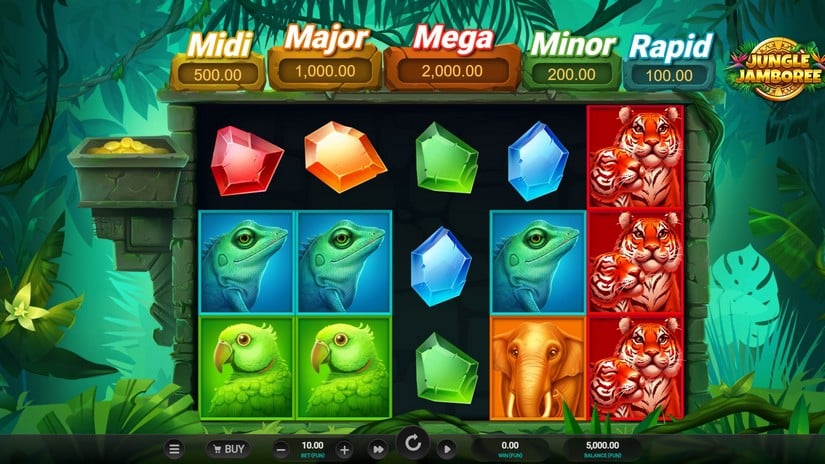 Jungle Jamboree slot screen 1