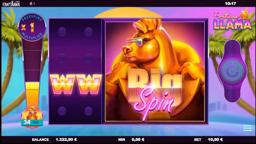 Fortune Llama slot screen 2