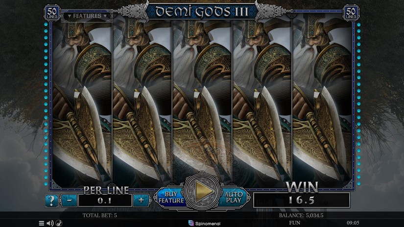 Demi Gods III slot screen 7
