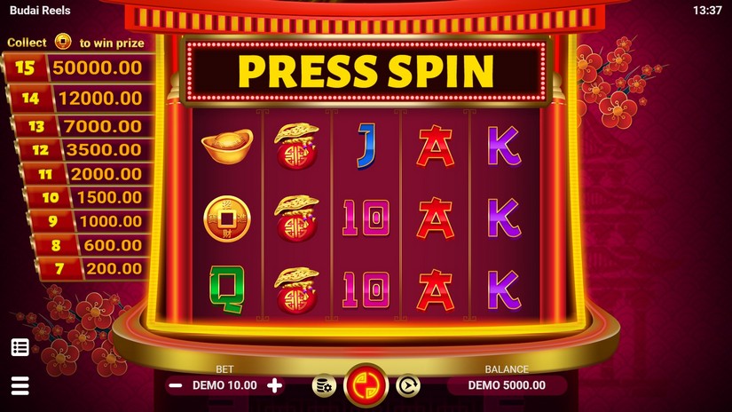 Budai Reels slot screen 1