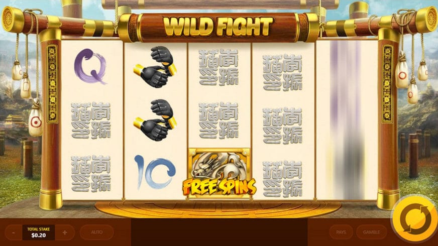 Wild Fight slot screen 1