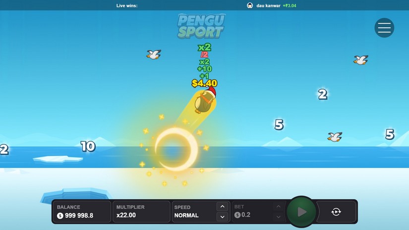 Pengu Sport slot screen 2