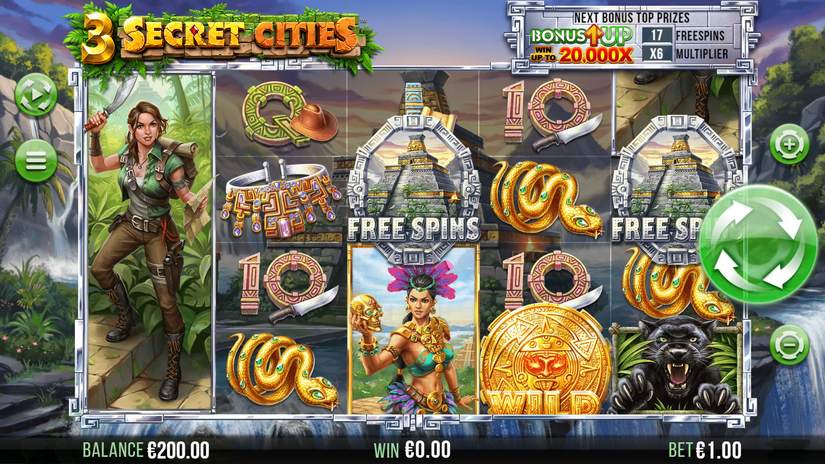 3 Secret Cities slot screen 5