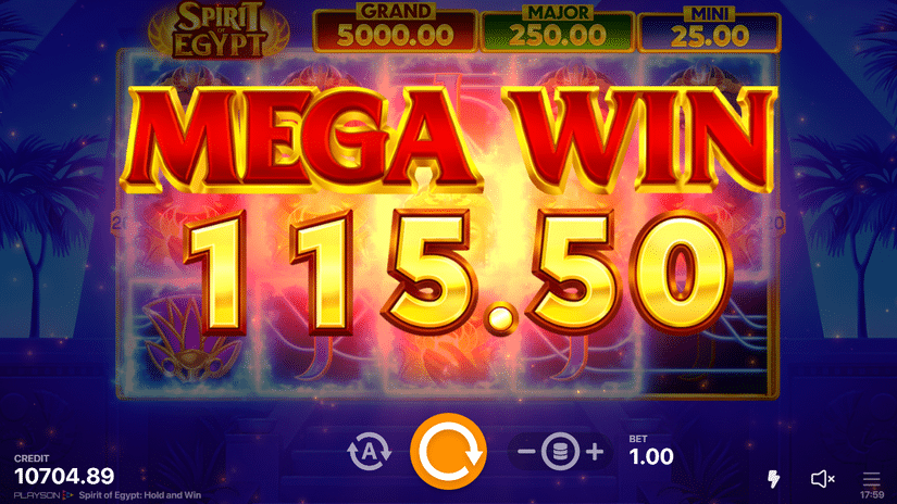 Spirit of Egypt: Hold and Win slot screen 6