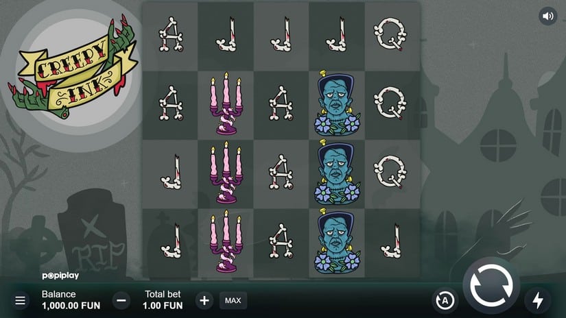 Creepy Ink slot screen 1