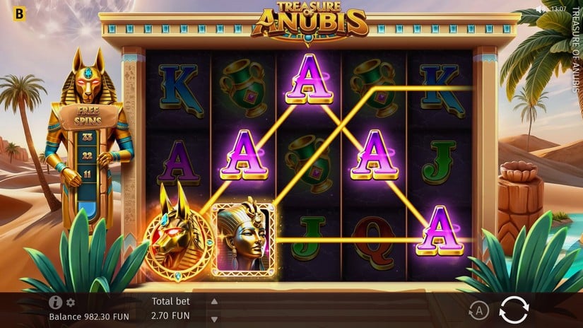 Treasure of Anubis slot screen 1