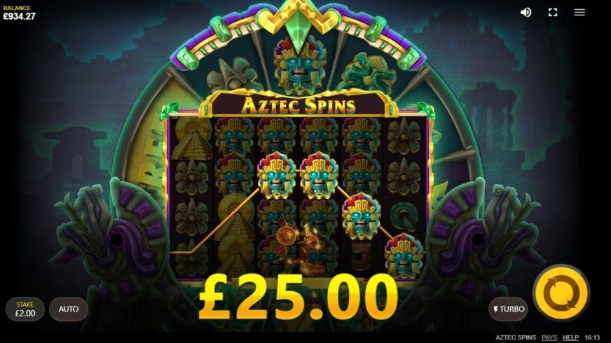 Aztec Spins slot screen 2