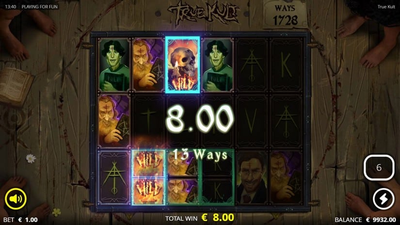 True Kult slot screen 4