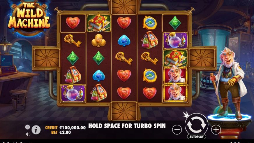 The Wild Machine slot screen 1