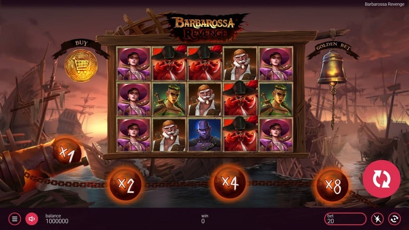 Barbarossa Revenge DoubleMax slot screen 1