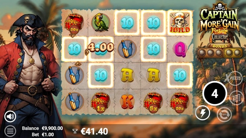 Captain More’Gain slot screen 5