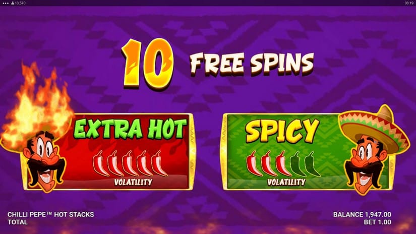 Chilli Pepe Hot Stacks slot screen 3