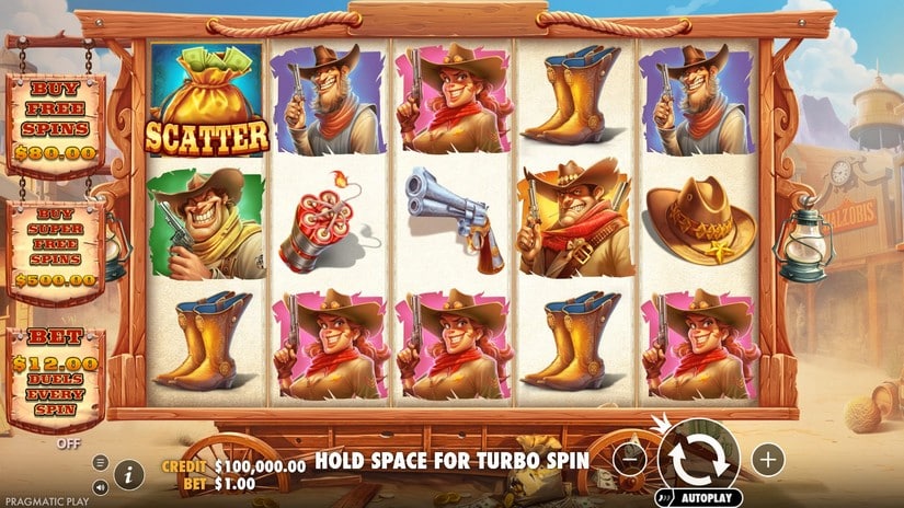 Bounty Hunter slot screen 1